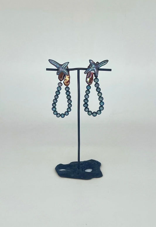 Pendientes Reversibles Aubergine